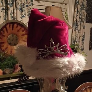 Pink Santa Hat with Tiara